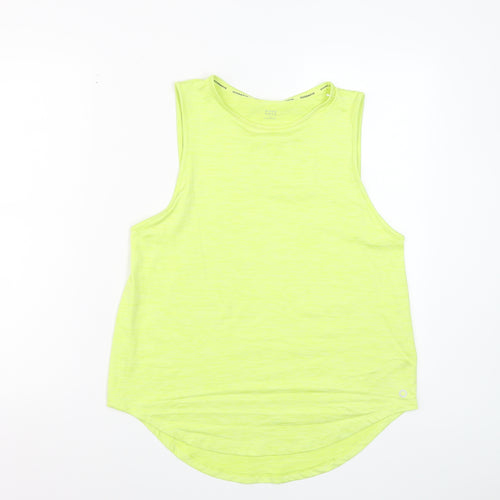 Marks and Spencer Goodmove Yellow Womens Size 10 Sleeveless Tank Top