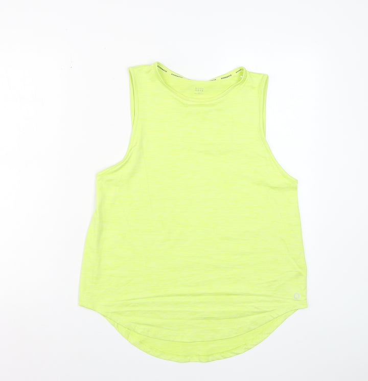Marks and Spencer Goodmove Yellow Womens Size 10 Sleeveless Tank Top