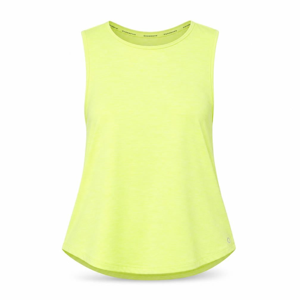 Marks and Spencer Goodmove Yellow Womens Size 10 Sleeveless Tank Top