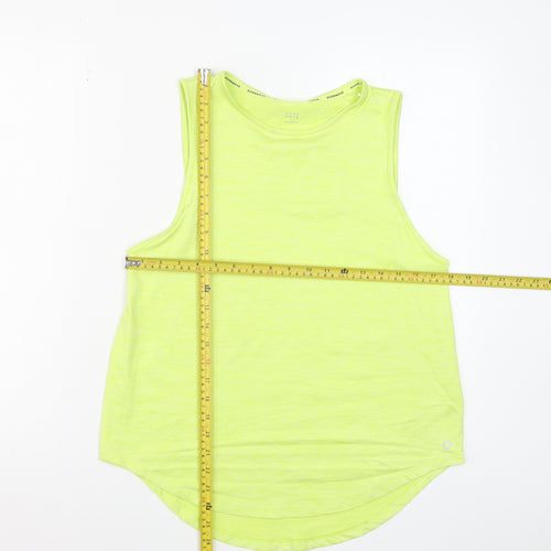 Marks and Spencer Goodmove Yellow Womens Size 10 Sleeveless Tank Top
