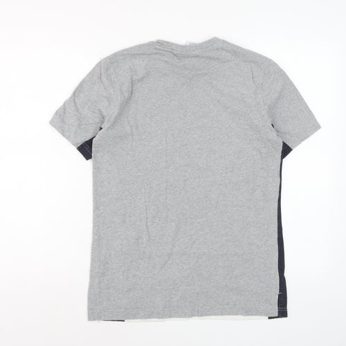 Champion Mens Grey Short Sleeve Crew Neck Cotton T-Shirt Small