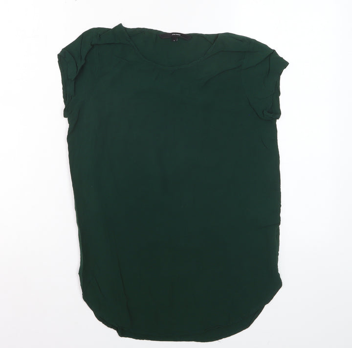 Vero Moda Women’s Green Short Sleeve Viscose Blouse Size M