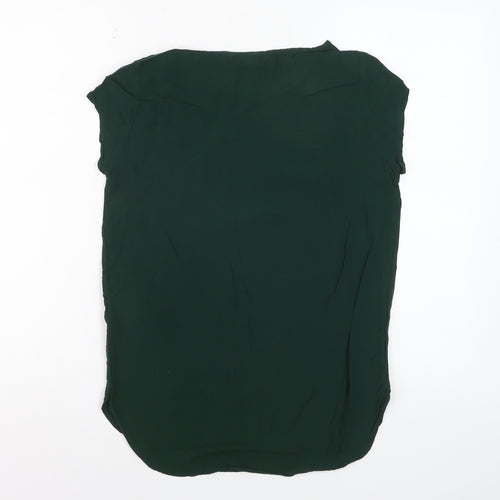Vero Moda Women’s Green Short Sleeve Viscose Blouse Size M