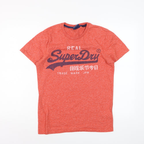 Superdry Vintage Mens Red Graphic Print T-Shirt Size S