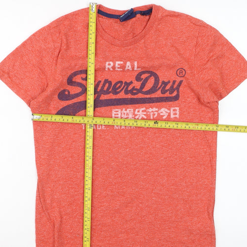 Superdry Vintage Mens Red Graphic Print T-Shirt Size S