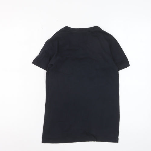 Nike Boys Black Just Do It Graphic Sports T-Shirt 8 Years