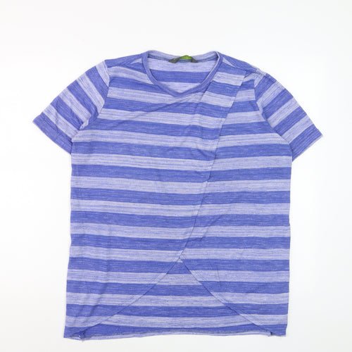 Blooming Marvellous Women's Blue Striped Maternity T-Shirt Size 12