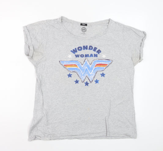 TBar DC Comics Women’s Grey Wonder Woman T-Shirt Size S