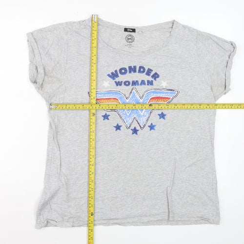 TBar DC Comics Women’s Grey Wonder Woman T-Shirt Size S