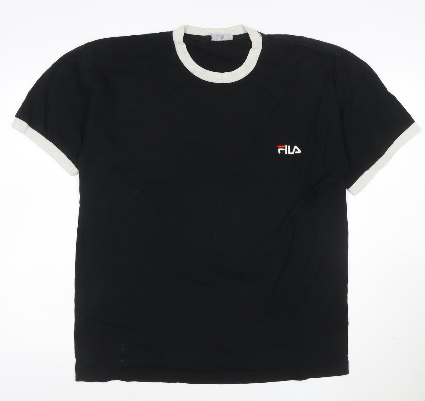 Fila Men's Black XL Crew Neck Short Sleeve T-Shirt