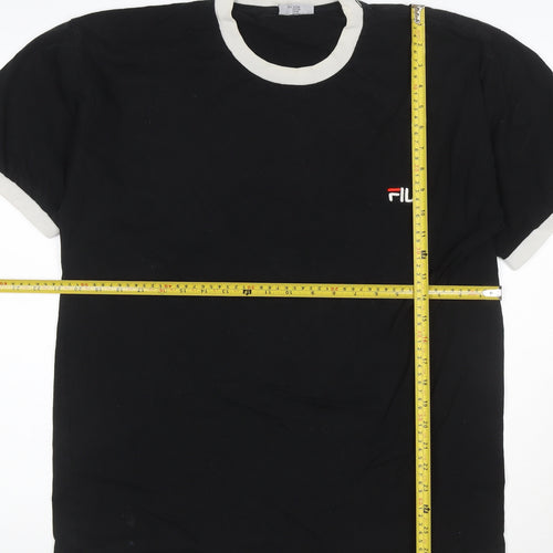 Fila Men's Black XL Crew Neck Short Sleeve T-Shirt