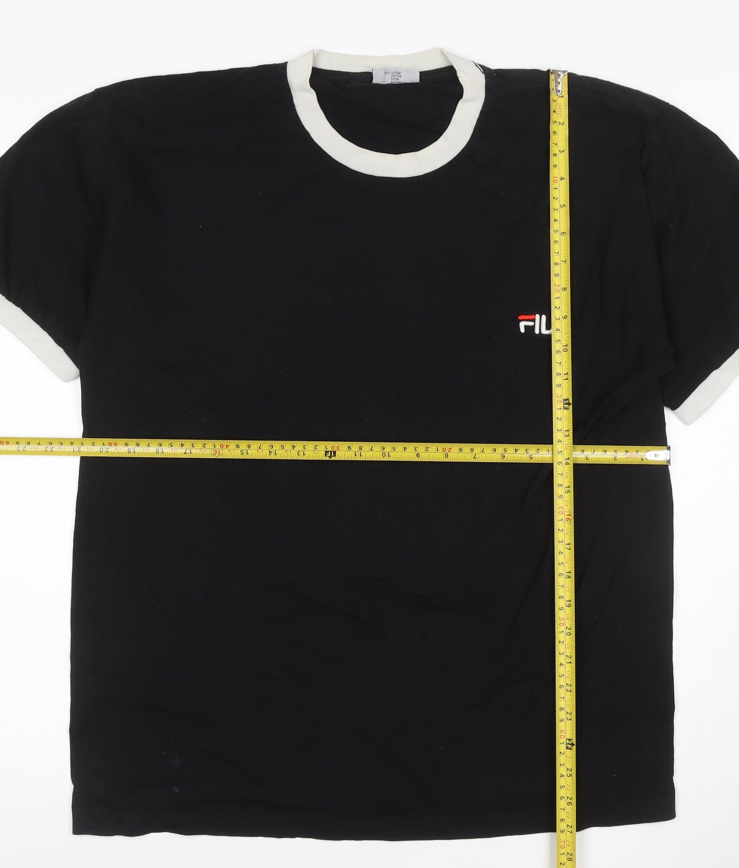 Fila Men's Black XL Crew Neck Short Sleeve T-Shirt