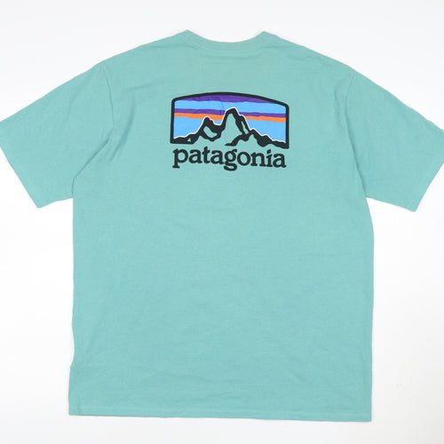 Patagonia Men’s Green Regular Fit Graphic T-Shirt L