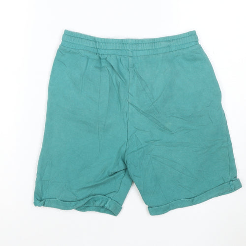 United Colors of Benetton Boys Green XL Sweat Shorts with Drawstring
