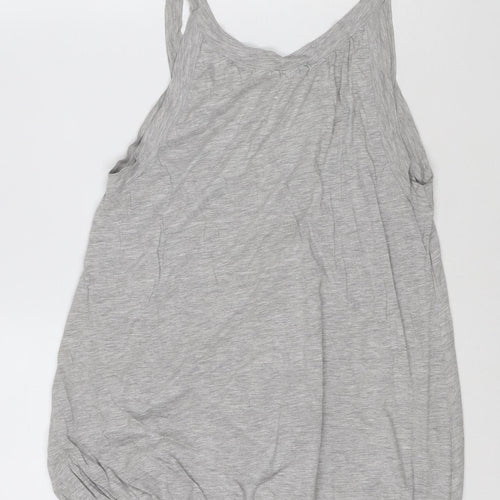 Jigsaw Womens Grey Jersey Modal Cotton Tank Top M