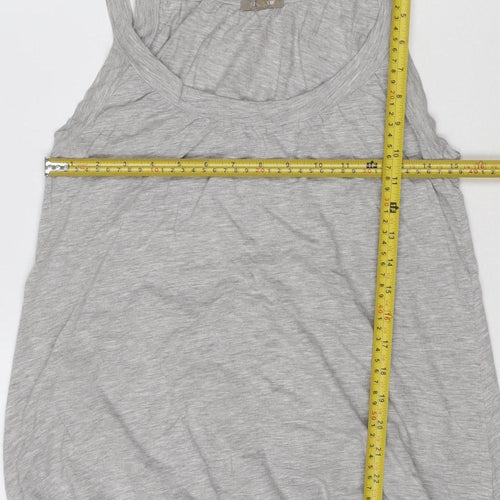 Jigsaw Womens Grey Jersey Modal Cotton Tank Top M