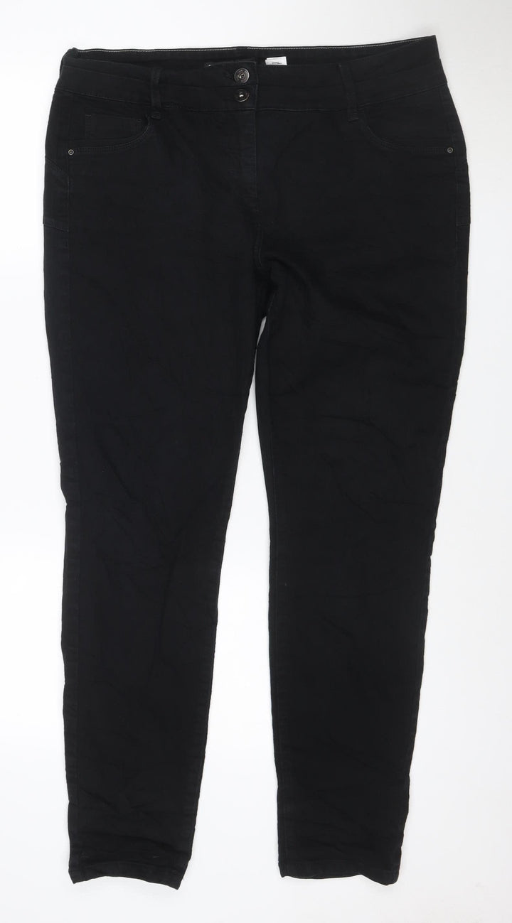 Next Women’s Black Straight Jeans Size 18 Long Cotton Blend