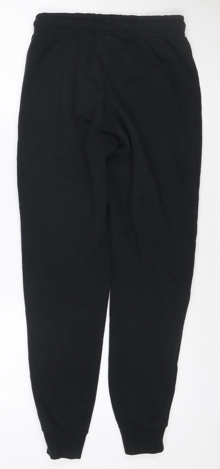 Nike Womens Black XS Jogger Sweatpants Cotton Blend Fleece Tapered Fit