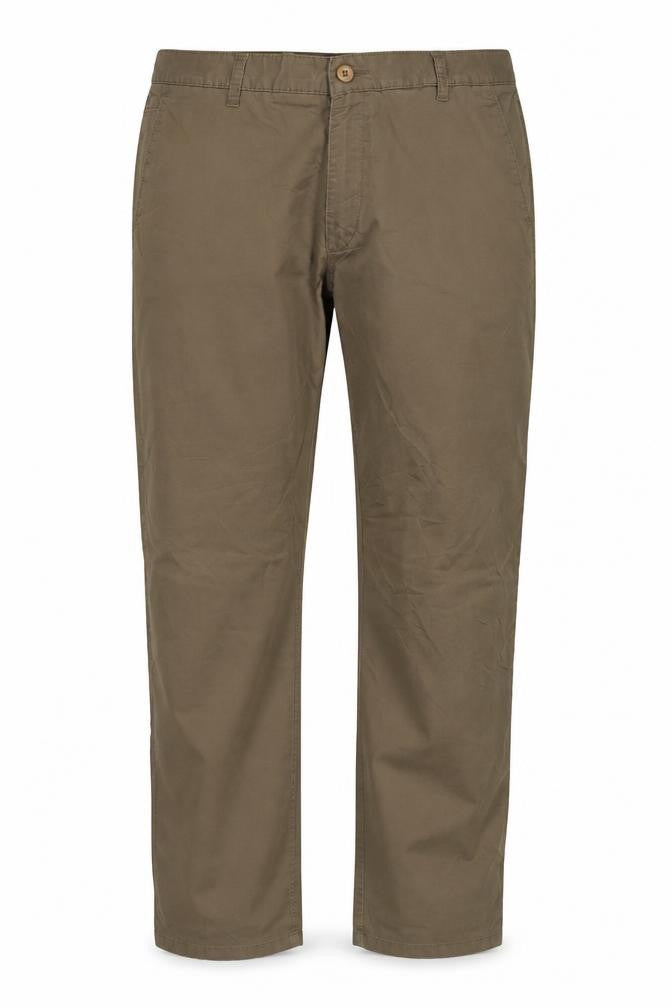 Front view of Guess Men's Brown Chino Trousers, size L, 40 Regular Fit