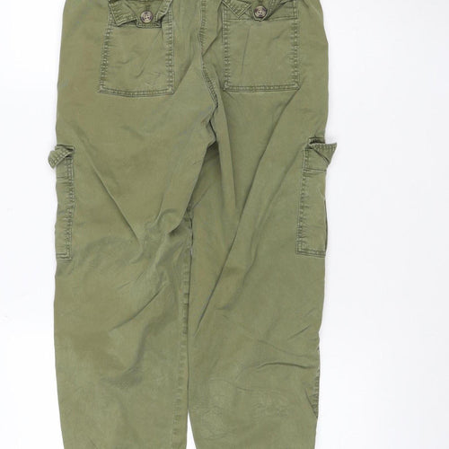 Marks and Spencer Women’s Green Cargo Cropped Trousers Size 8