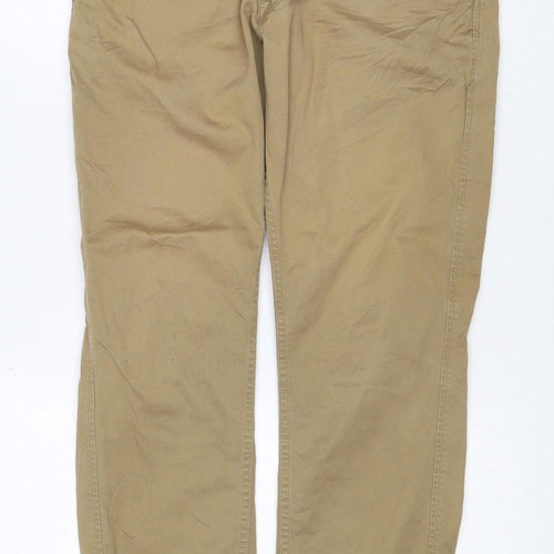 Levi's Men's Beige Chino Trousers 34x32 Cotton Stretch Casual