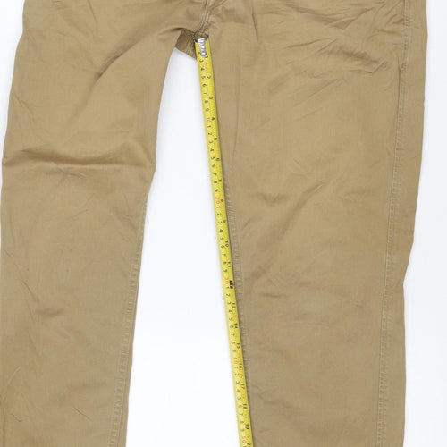 Levi's Men's Beige Chino Trousers 34x32 Cotton Stretch Casual