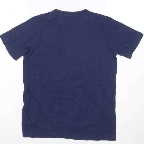 Nike Boys Blue Crew Neck Sports Cotton T-Shirt M