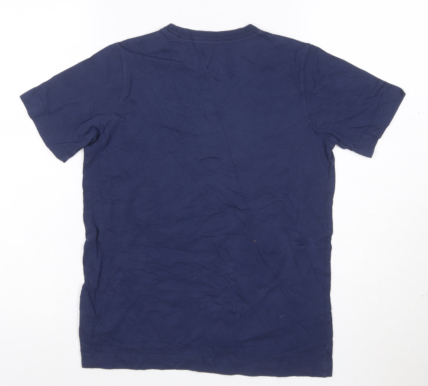 Nike Boys Blue Crew Neck Sports Cotton T-Shirt M