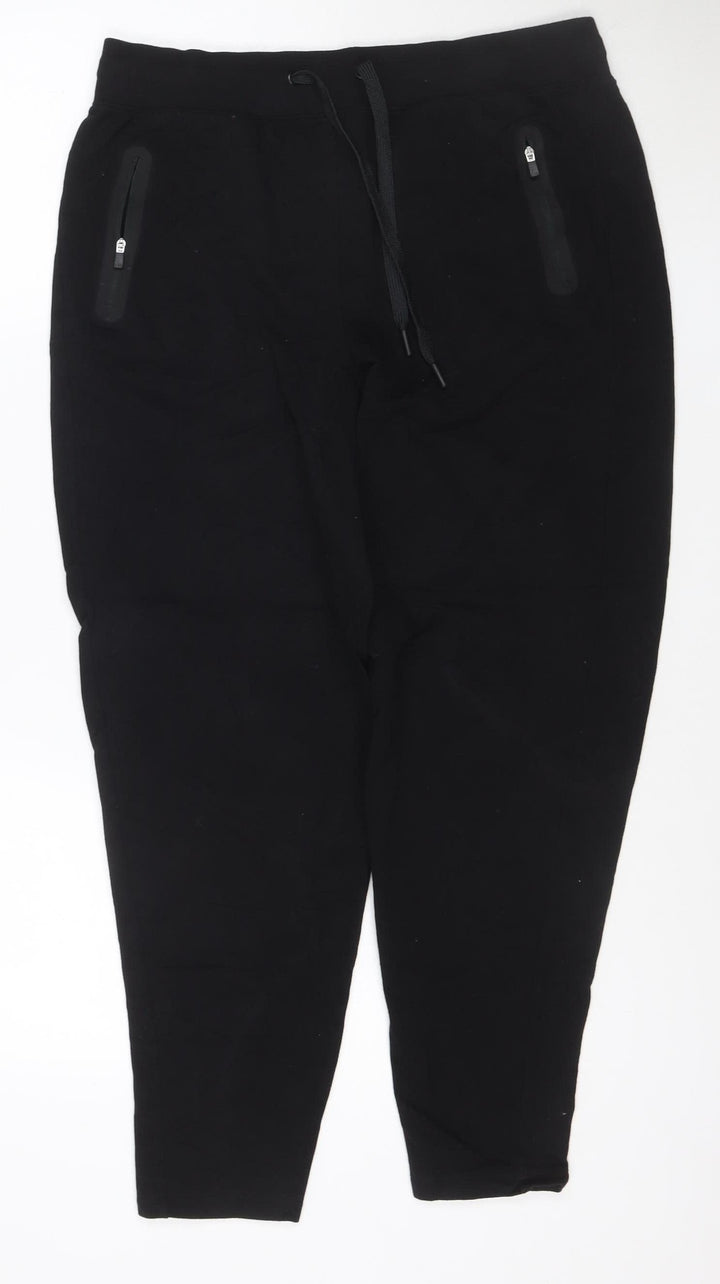 Marks and Spencer Women Black Size 14 Athletic Activewear Shorts