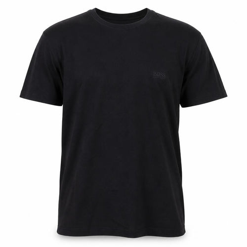 Hugo Boss Men's Black Cotton Crew Neck Short Sleeve T-Shirt L