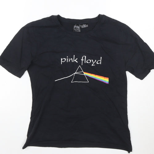 Pink Floyd Women's Black Small Band T-Shirt Short Sleeve Cotton