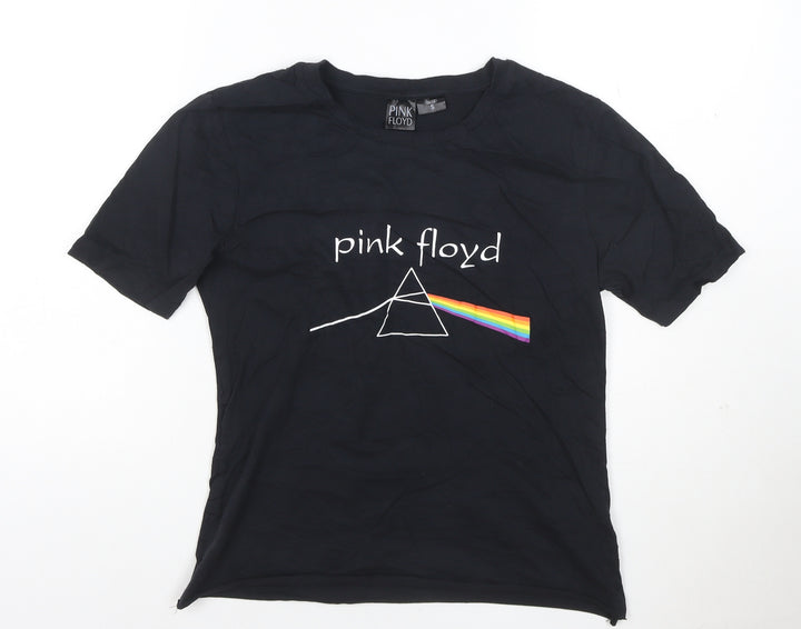 Pink Floyd Women's Black Small Band T-Shirt Short Sleeve Cotton