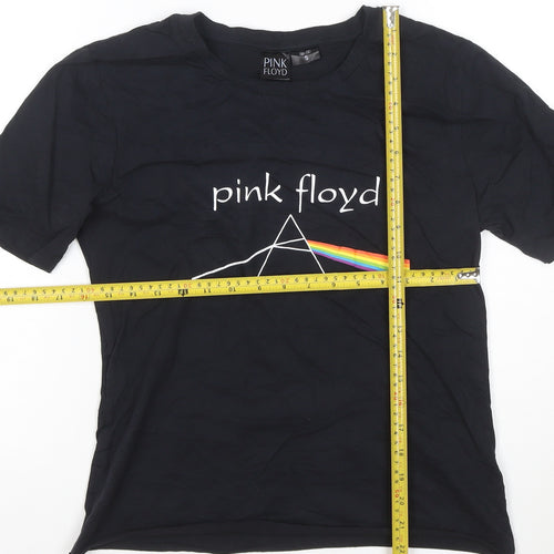 Pink Floyd Women's Black Small Band T-Shirt Short Sleeve Cotton