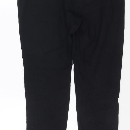 Marks and Spencer Women Black Size 14 Short Straight Trousers