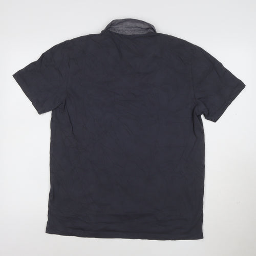 Next Men's Blue Regular Fit Cotton Polo Shirt L