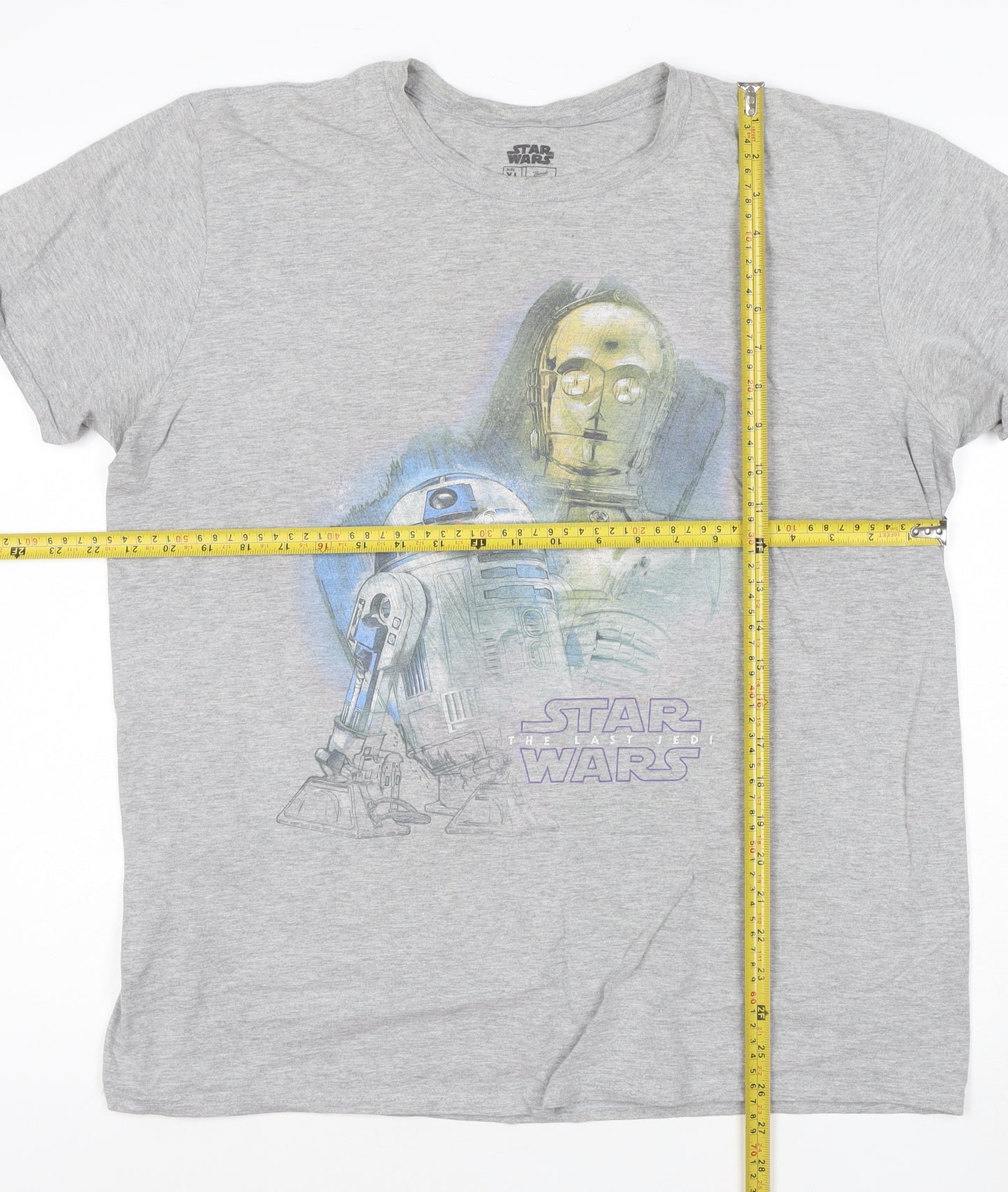Star Wars Men's Grey XL Graphic Print T-Shirt by Bravado