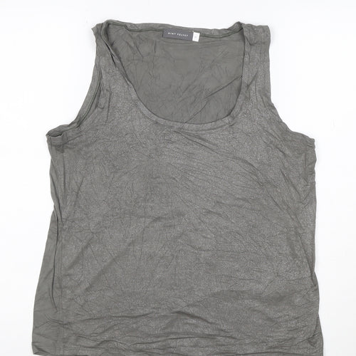 Mint Velvet Womens Grey Viscose Elastane Tank Top M