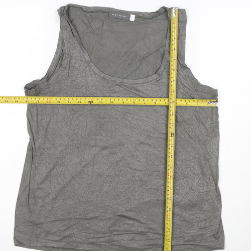 Mint Velvet Womens Grey Viscose Elastane Tank Top M