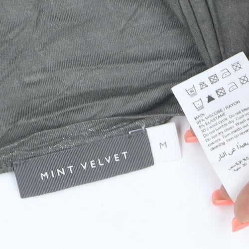 Mint Velvet Womens Grey Viscose Elastane Tank Top M
