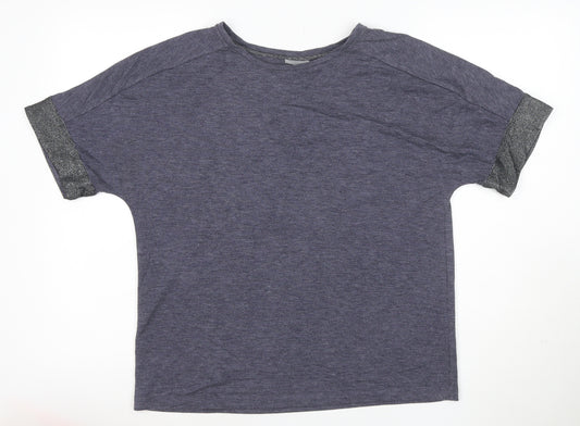 Oliver Bonas Women's Blue Relaxed Jersey T-Shirt Size 10