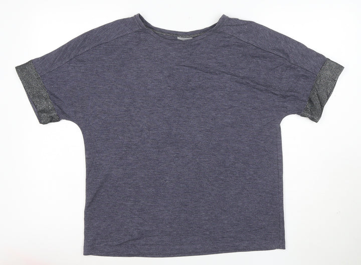 Oliver Bonas Women's Blue Relaxed Jersey T-Shirt Size 10