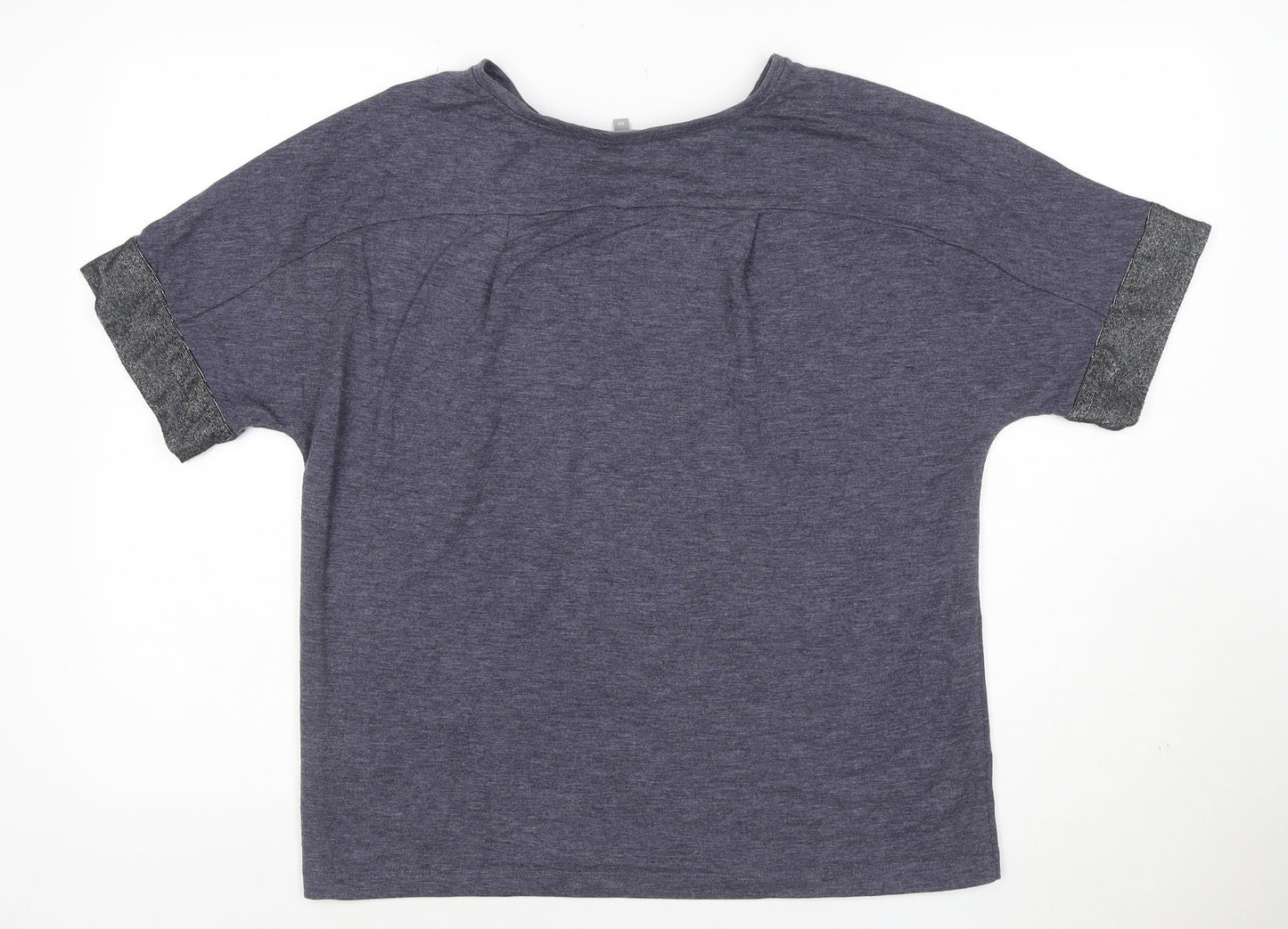 Oliver Bonas Women's Blue Relaxed Jersey T-Shirt Size 10