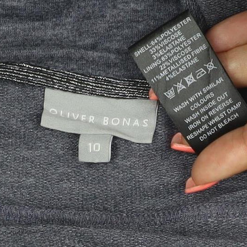 Oliver Bonas Women's Blue Relaxed Jersey T-Shirt Size 10