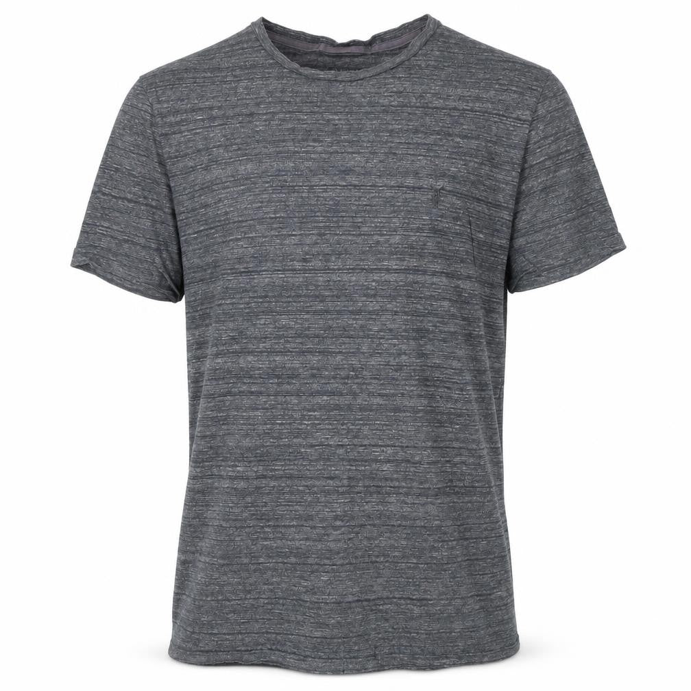 AllSaints Men's Grey Crew Neck Short Sleeve T-Shirt Medium