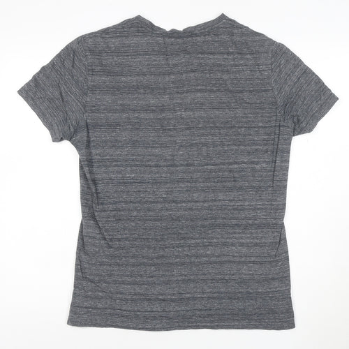 AllSaints Men's Grey Crew Neck Short Sleeve T-Shirt Medium