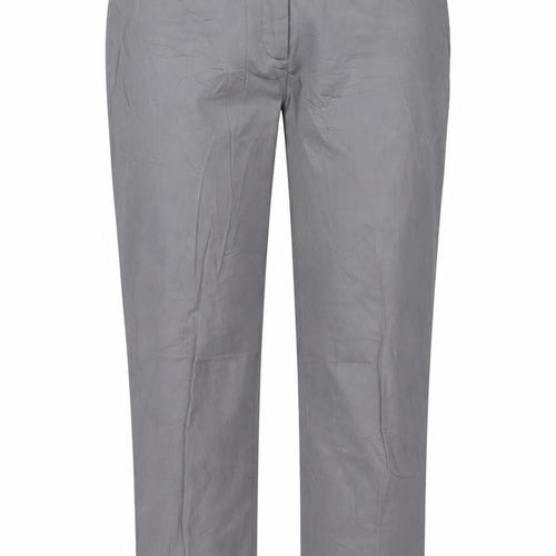 Gerry Weber Women Grey Cotton Blend Cropped Trousers Size 12