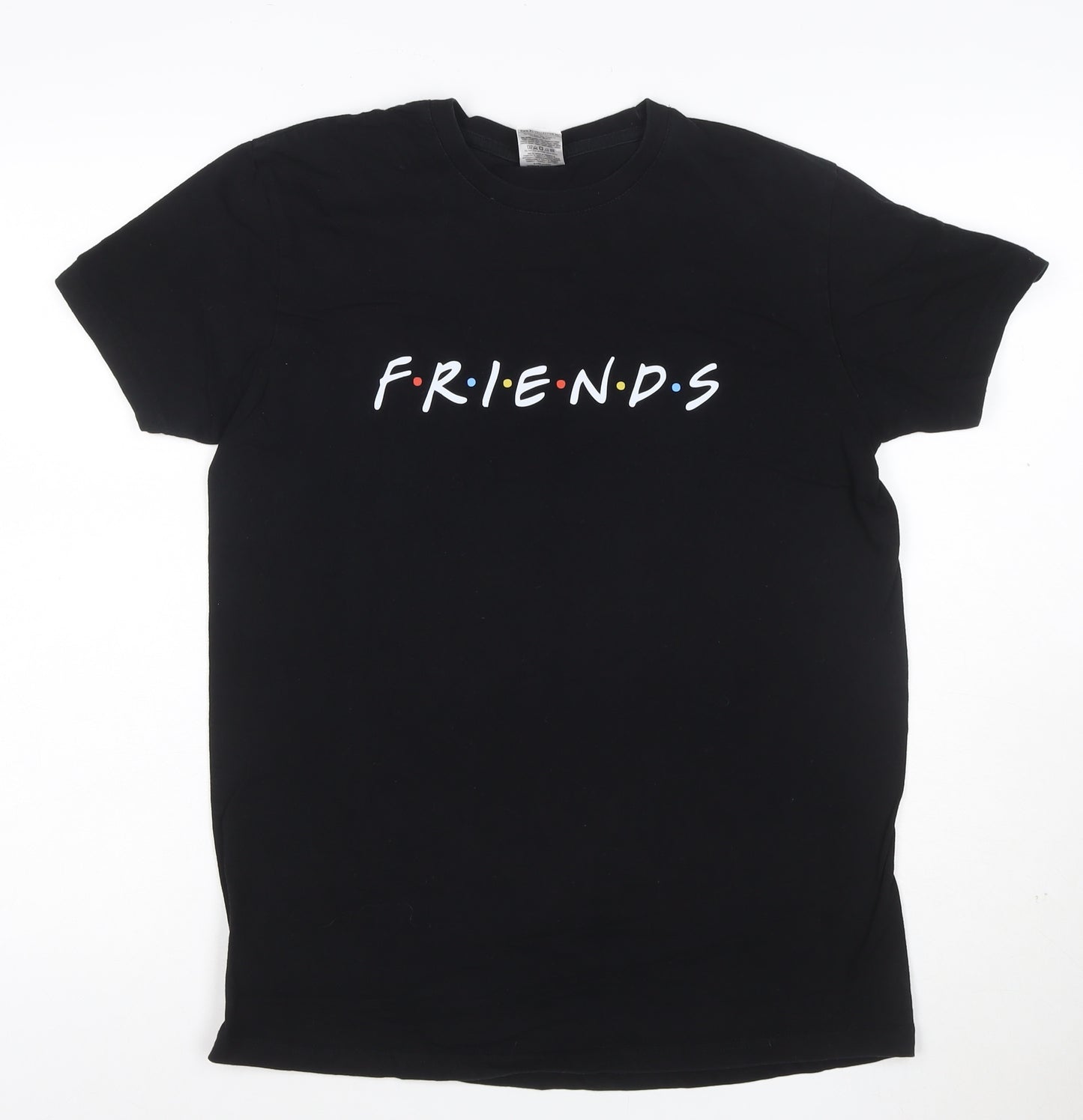 B&C Collection Men's Black Friends Graphic T-Shirt Size S