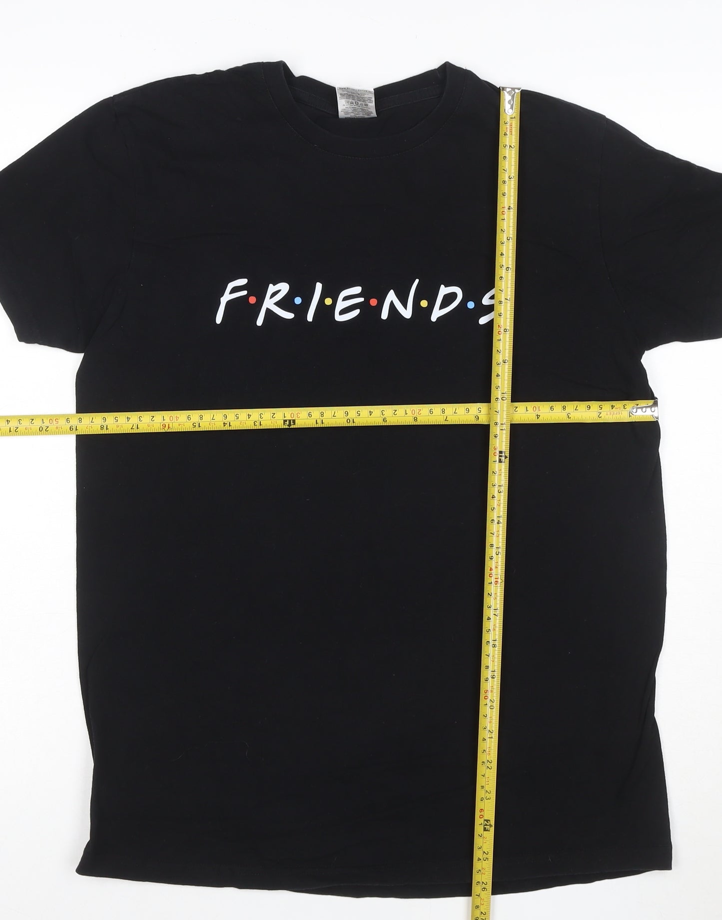 B&C Collection Men's Black Friends Graphic T-Shirt Size S