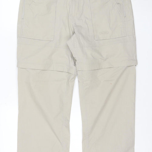 Peter Storm Men's Beige 34S Lightweight Cargo Travel Trousers