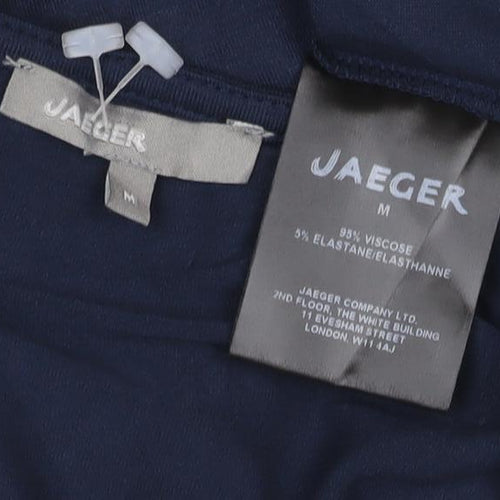 Jaeger Women Blue Sleeveless Basic Jersey Blouse M